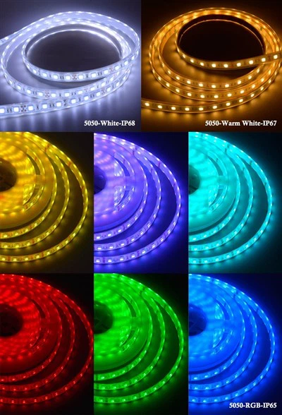 Cinta amb bateria 5050 RGB Tira de llum