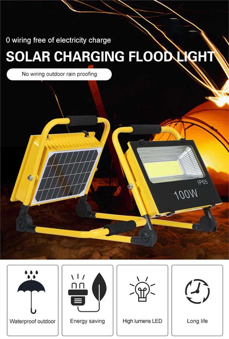 Solar Portable Battery Flood Lights